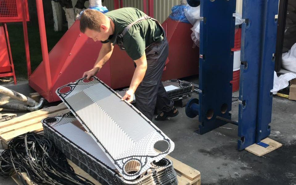 замена пластин теплообменника